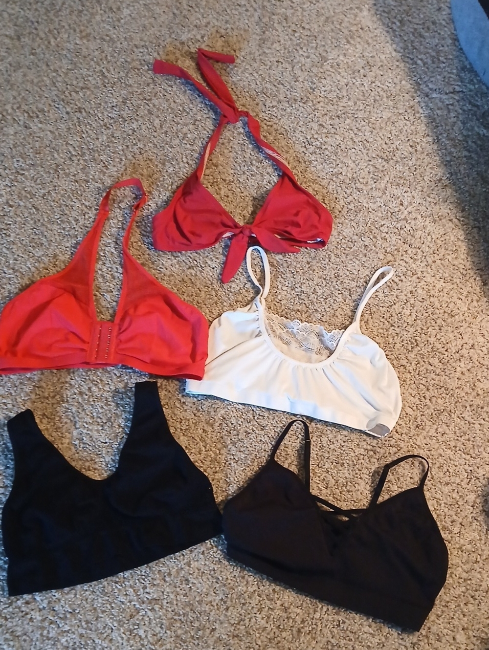 Women’s Assorted Sports Bras Bralette Set - $10 FOR ALL FIVE!
